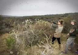 Ashley as a professional hunter
